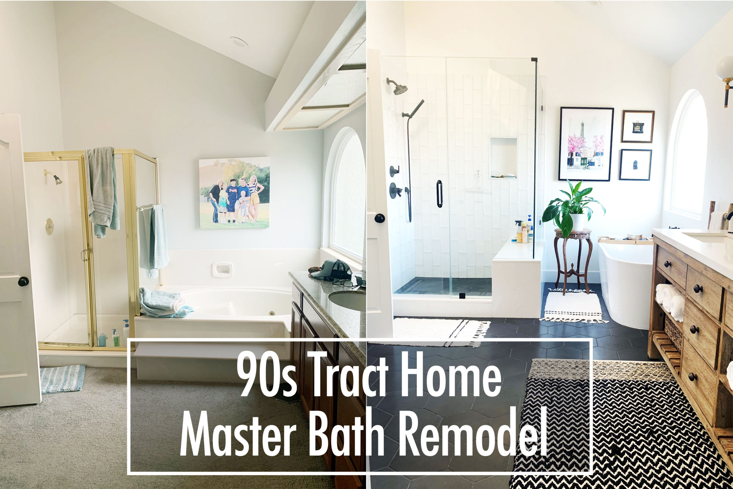 90s Tract Home Master Bath Remodel - Wendy VonSosen